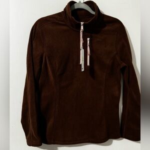 NWT Glowmode thin polar fleece sift warm half zip sweatshirt size m